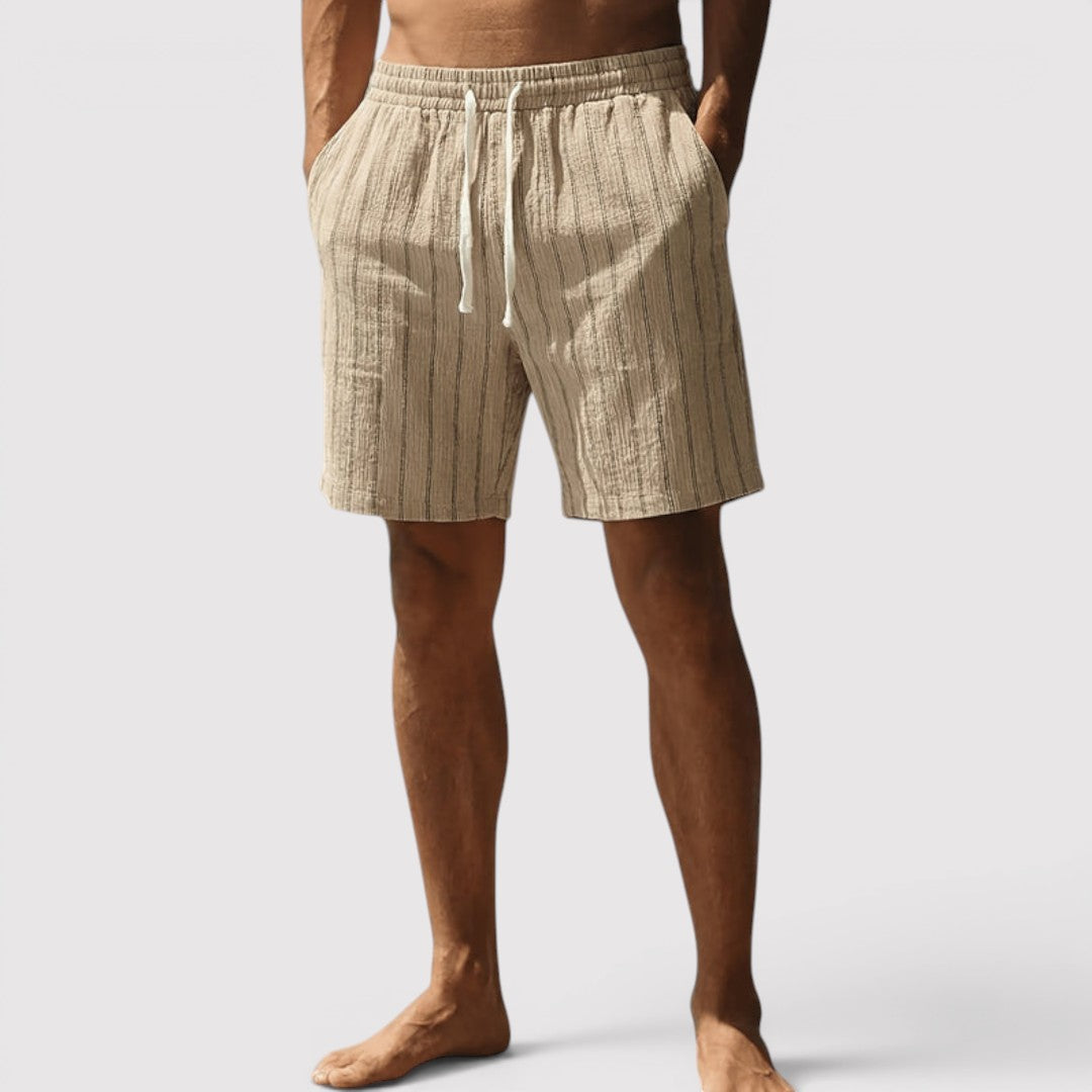MARNIX 通気性抜群のストライプ柄ショートパンツ