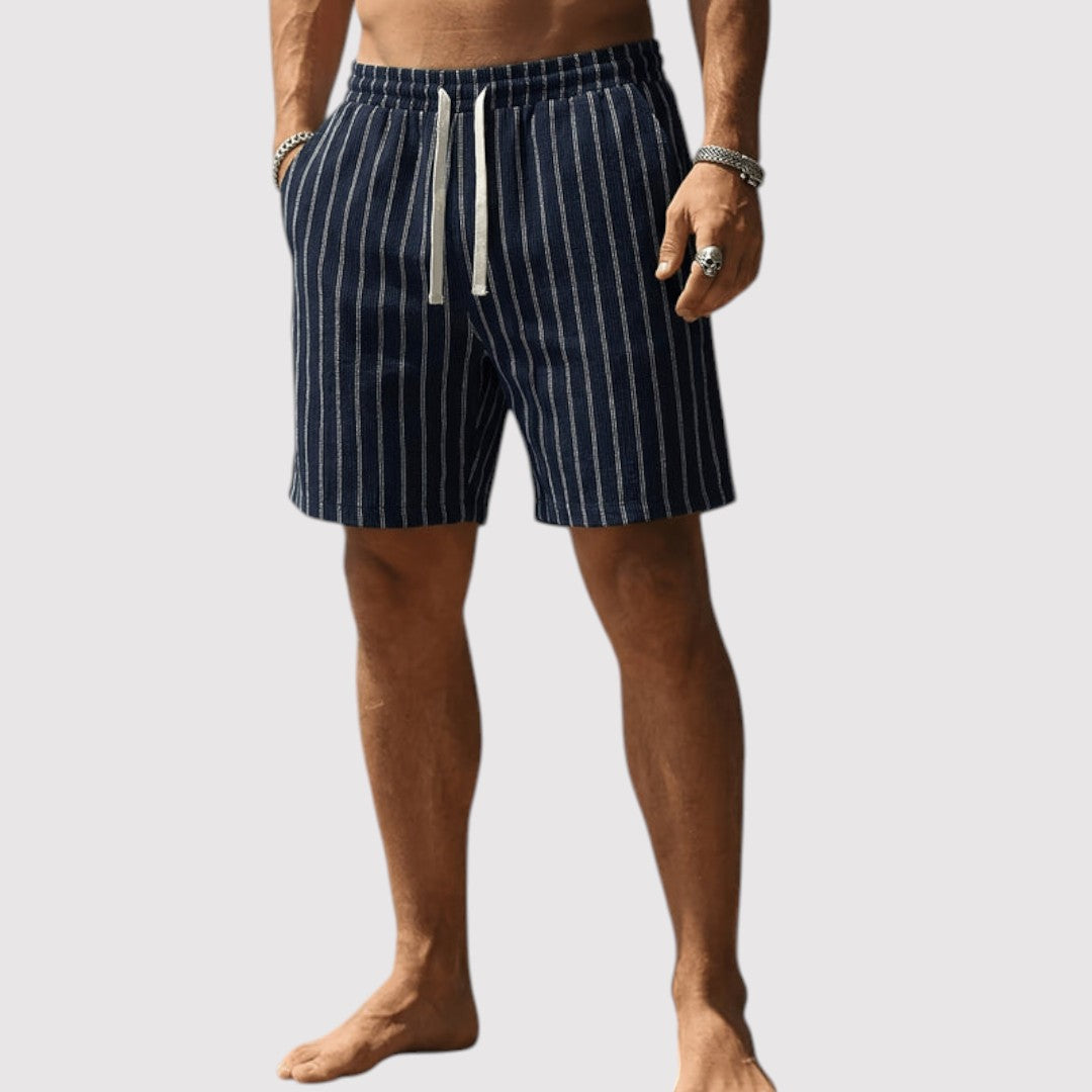 MARNIX 通気性抜群のストライプ柄ショートパンツ