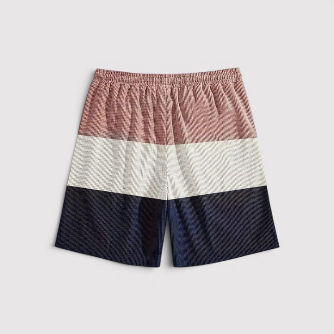 EDZARD 着心地の良いワッフル生地のショートパンツ