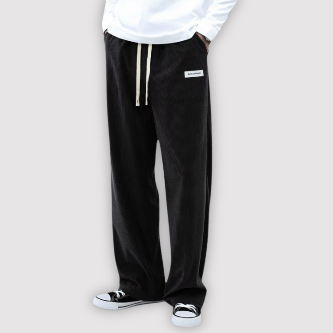 SHOU 通気性の良いワイドパンツ