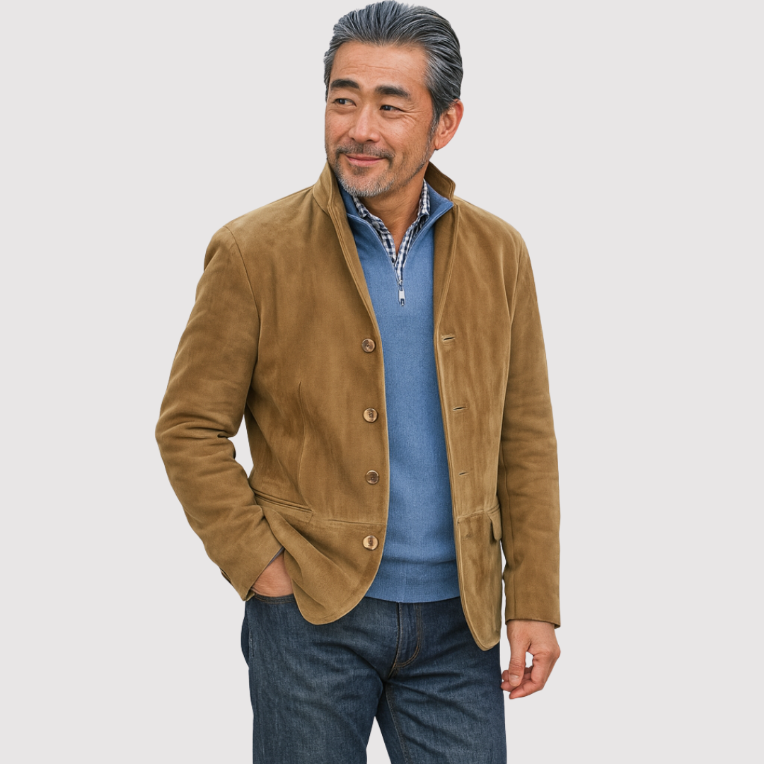 GIANNI | シックなヴィーガンスエードジャケット