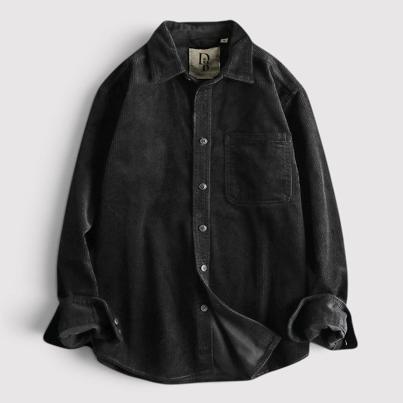MARCIEL 長袖コーデュロイシャツ