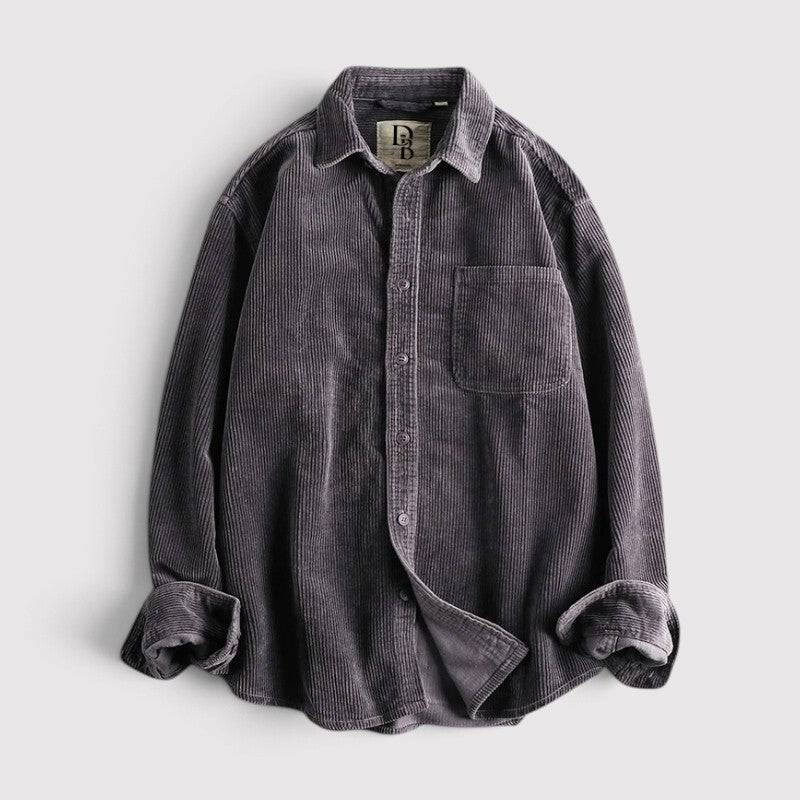 MARCIEL 長袖コーデュロイシャツ