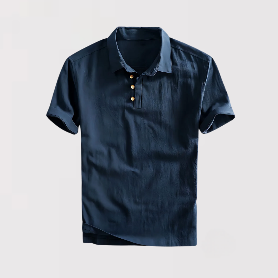 ATSUSHI | サマーリネンポロシャツ