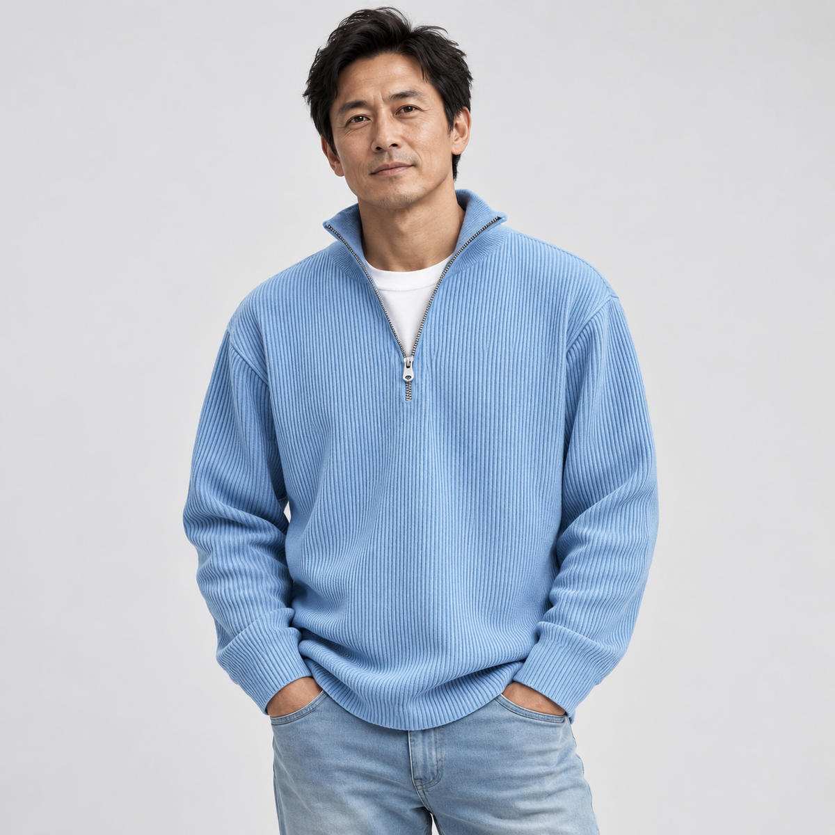 AKIHIKO ラグジュアリーなカジュアル・セーター
