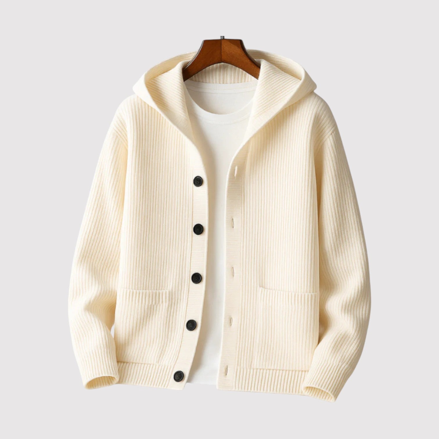 HAKUMI | プレミアム・フード付きカーディガン