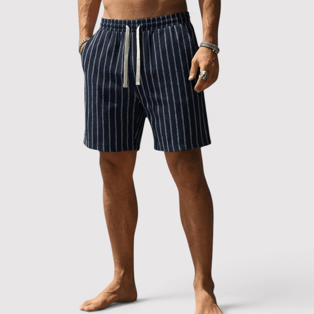 MARNIX 通気性抜群のストライプ柄ショートパンツ
