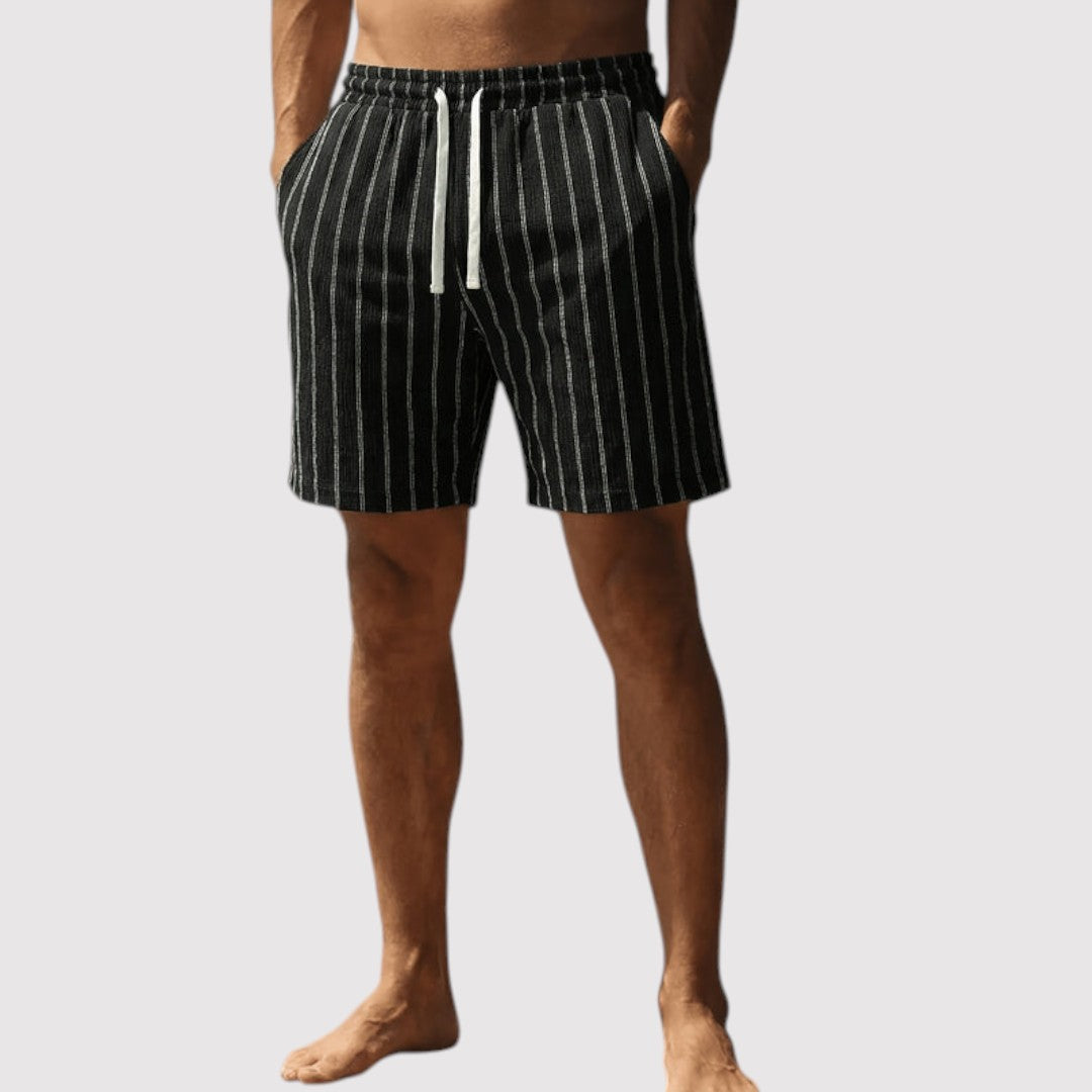 MARNIX 通気性抜群のストライプ柄ショートパンツ