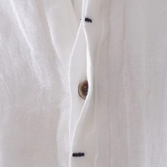 HERVE 通気性の良いリネンシャツ