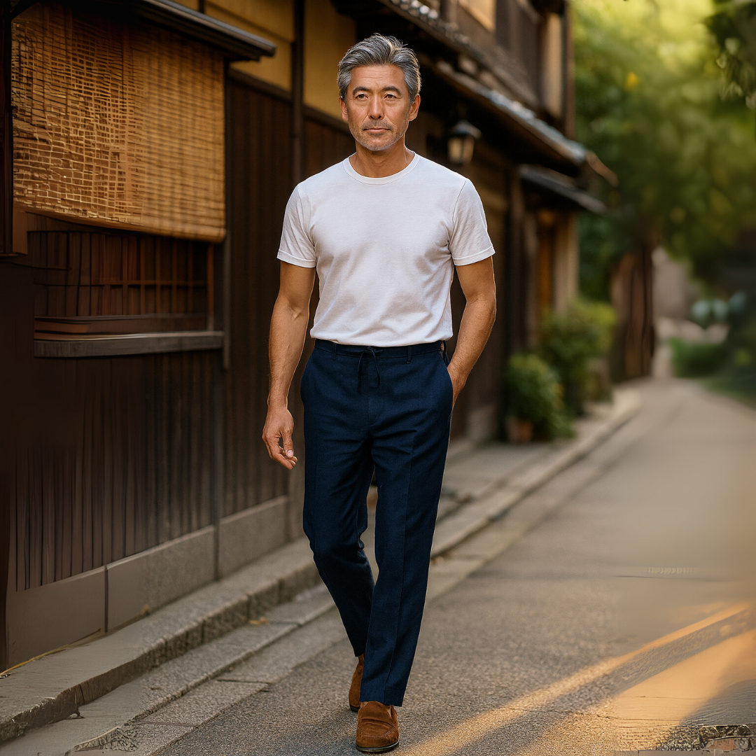 BREEZE |  通気性のあるコットンリネンパンツ