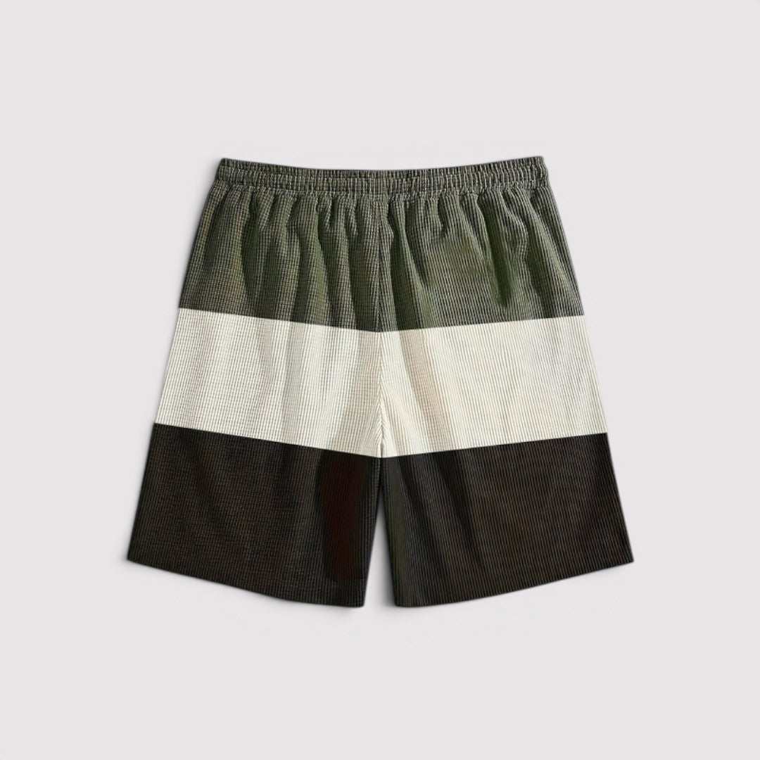 EDZARD 着心地の良いワッフル生地のショートパンツ