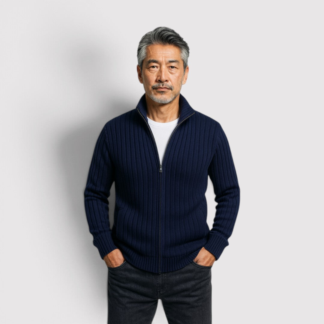 GIORGIO 贅沢なコットンニットカーディガン