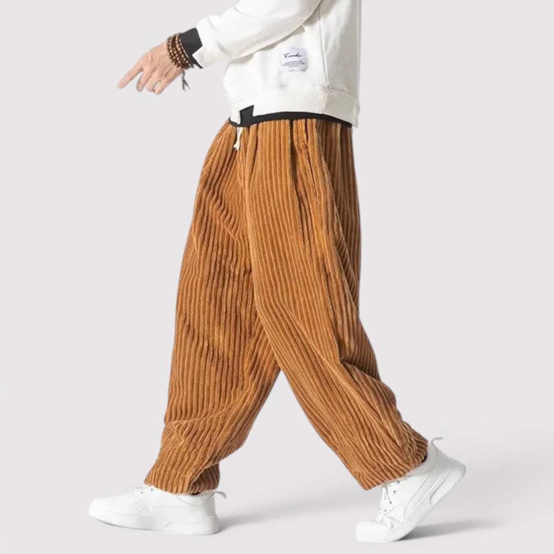 ZEP コーデュロイのワイドパンツ