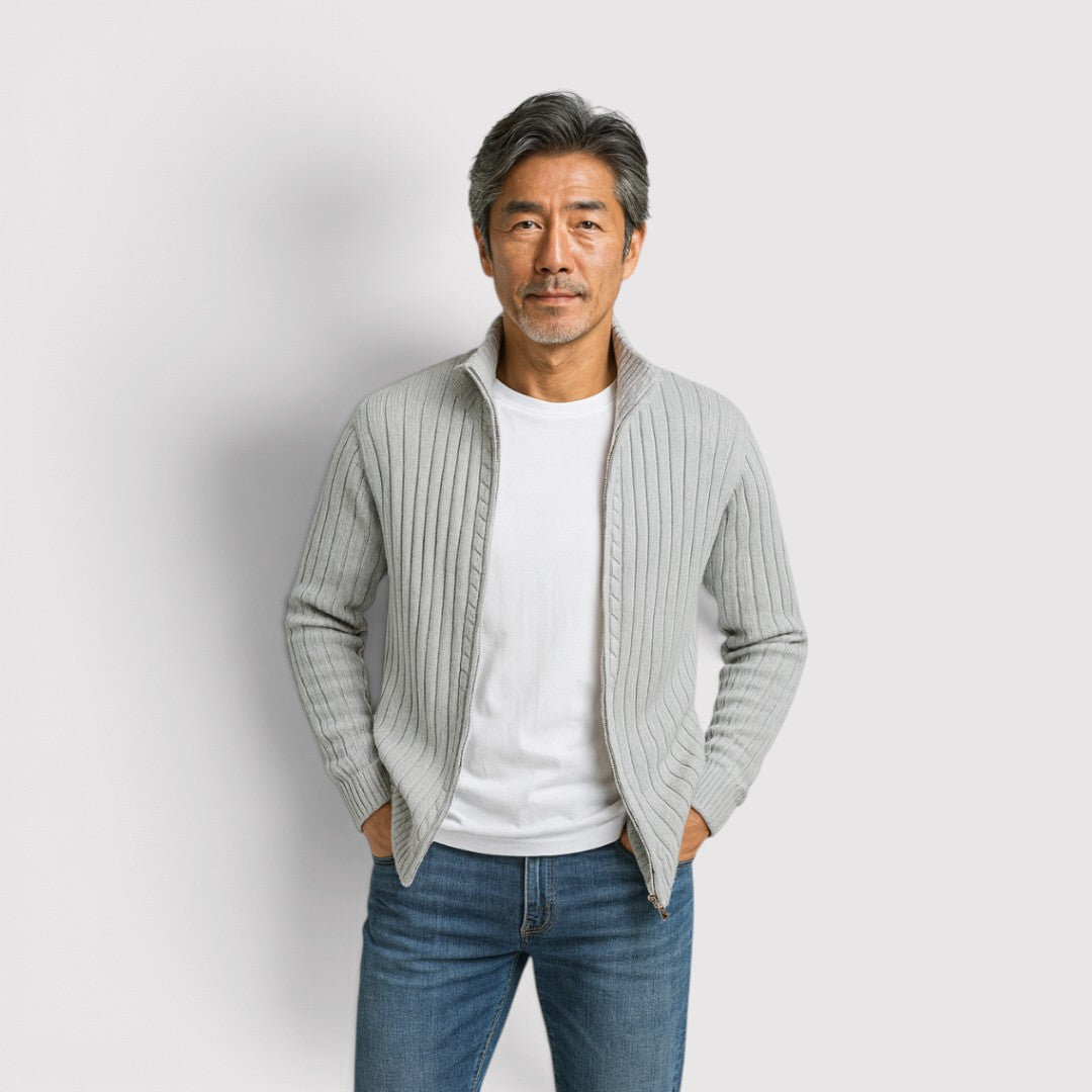 GIORGIO 贅沢なコットンニットカーディガン