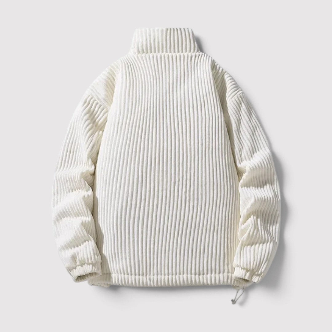 DYNAREK コーデュロイのパッド入りスタンドカラージャケット