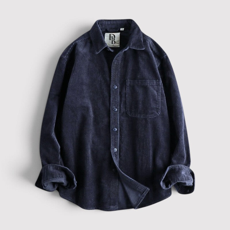 MARCIEL 長袖コーデュロイシャツ