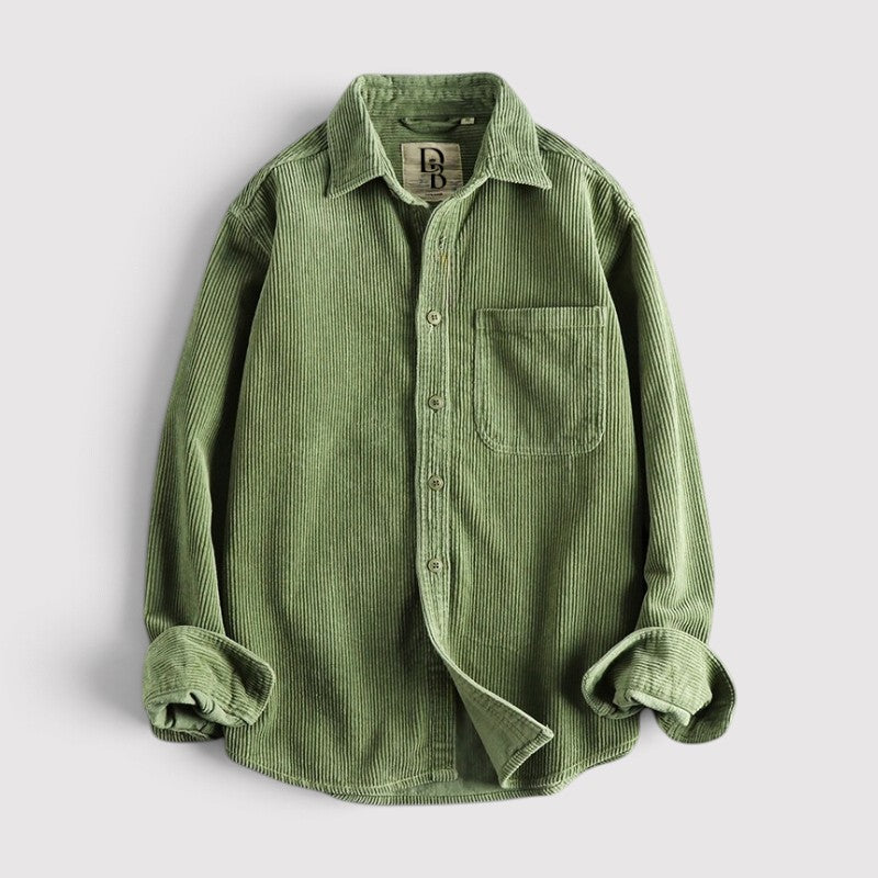 MARCIEL 長袖コーデュロイシャツ