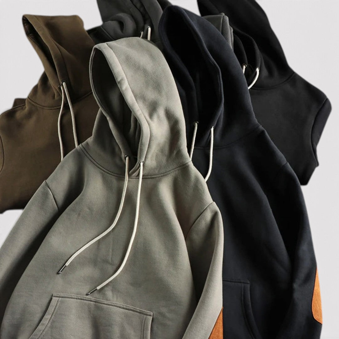 ANSEL 通気性抜群のプルオーバー型フーディ