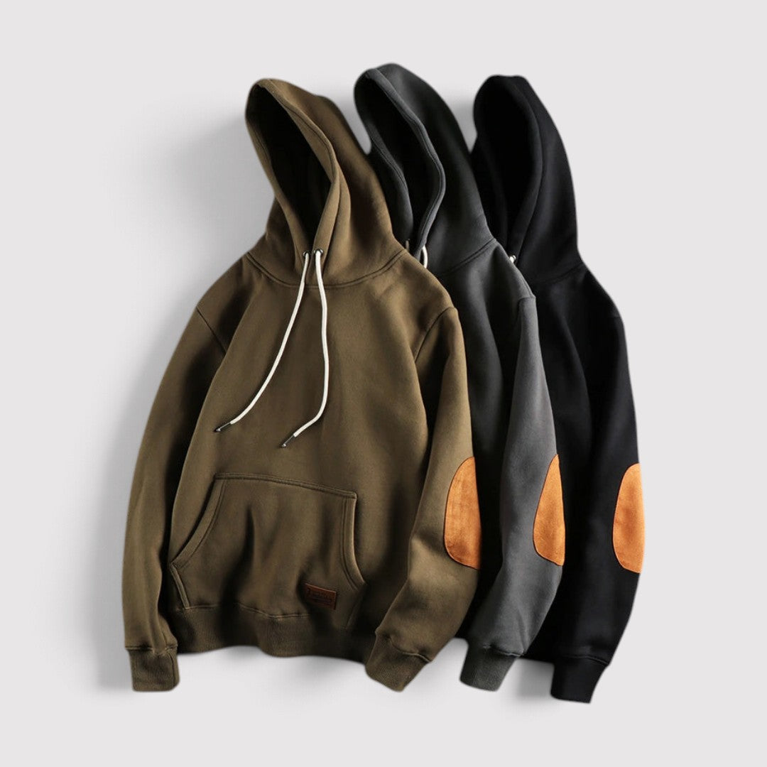 ANSEL 通気性抜群のプルオーバー型フーディ