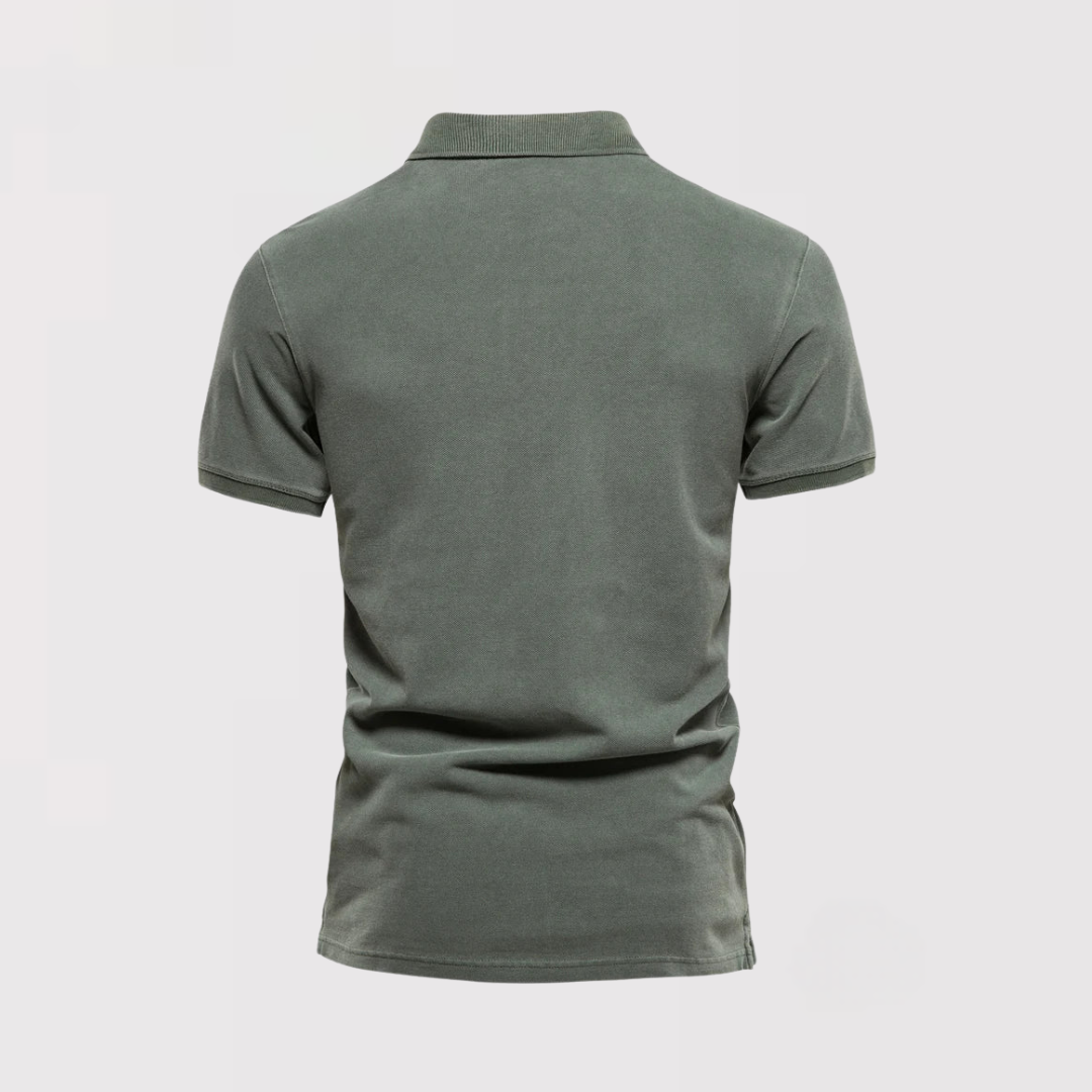 LAWRENCE | ウォッシュ加工の高級ポロシャツ