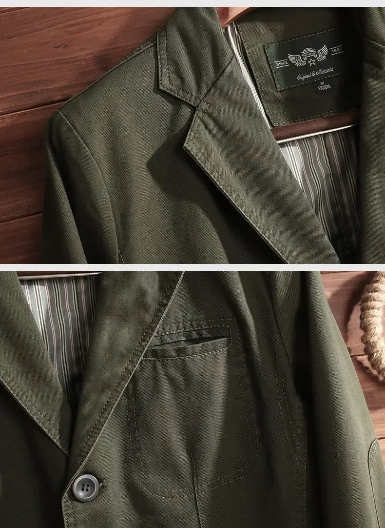 MAHITO | 通気性のあるコットンブレザー