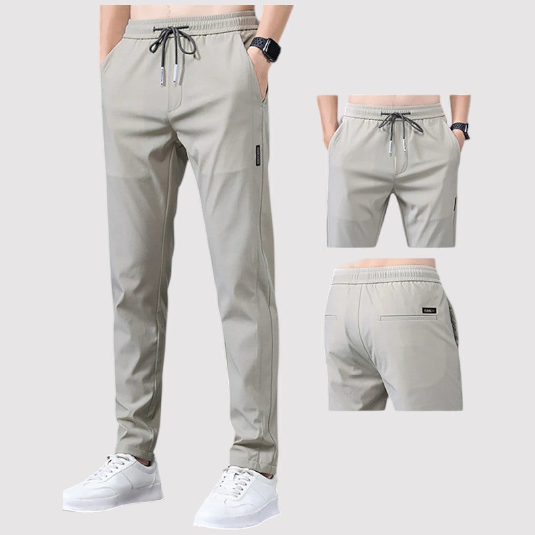 ROENO ストレッチテーパードパンツ