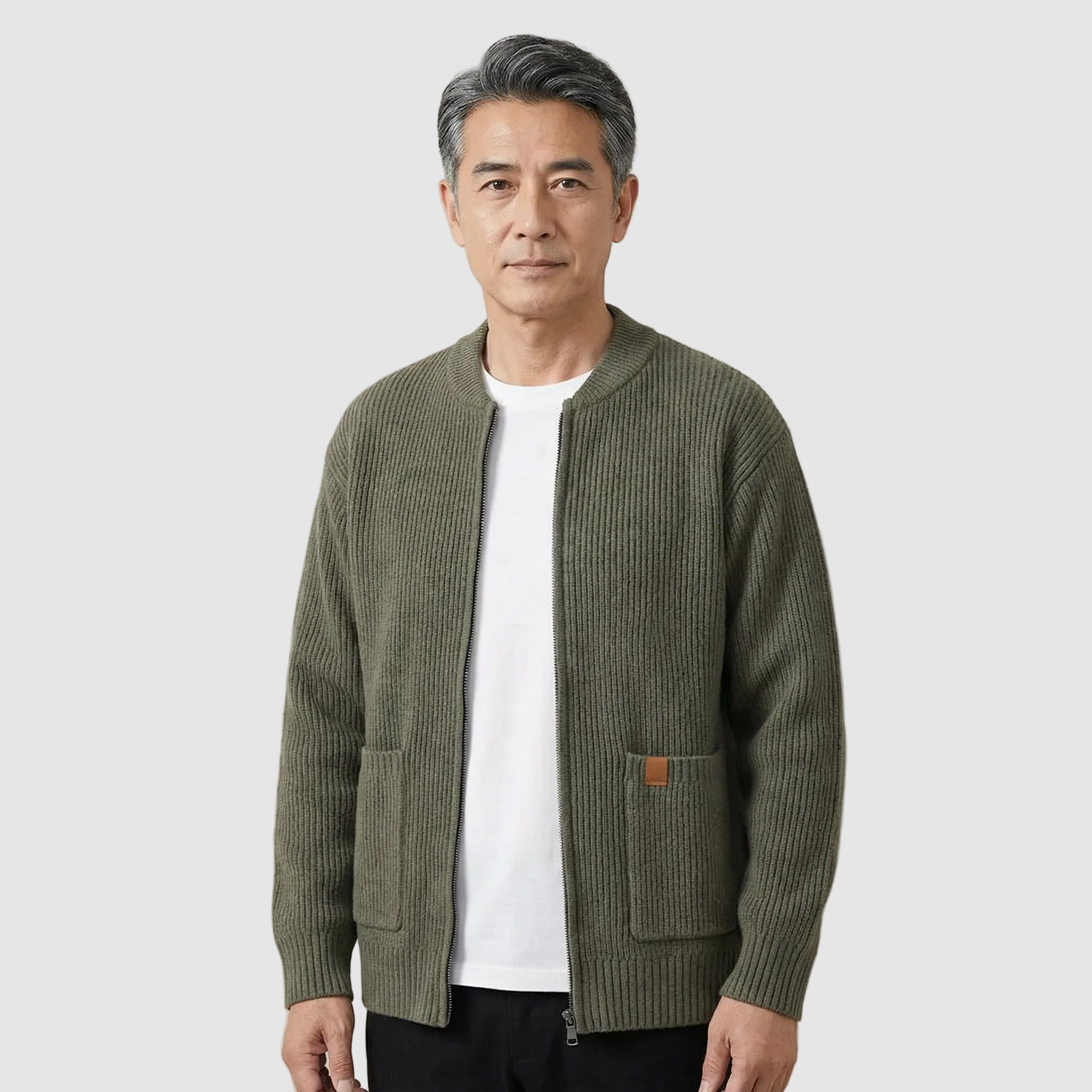 KAIEN | エレガントなリブニットジャケット