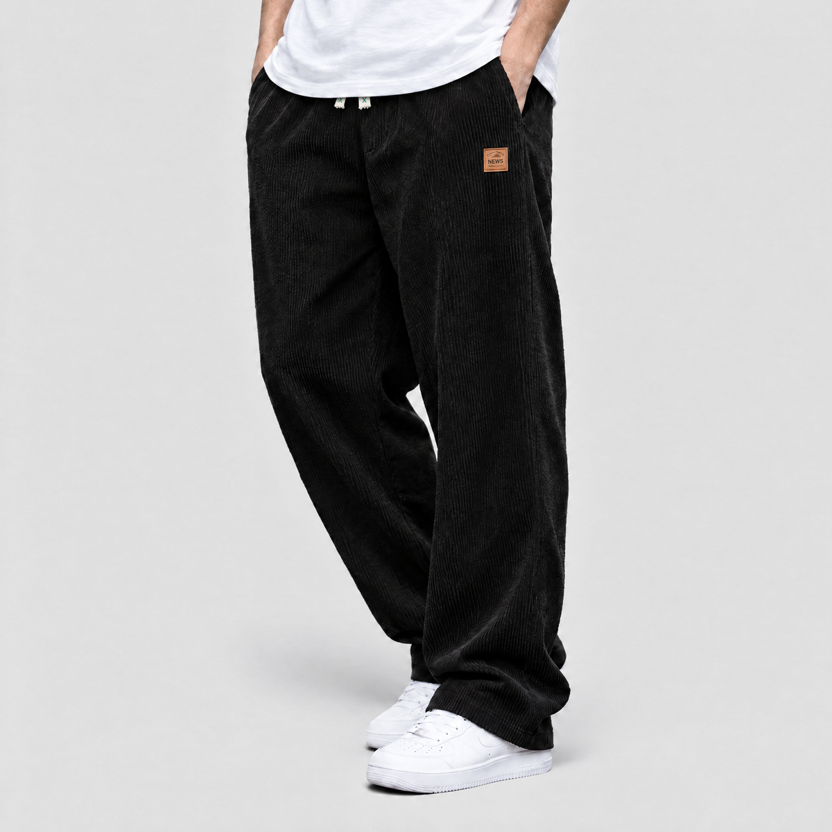 CAEL コーデュロイパンツ ブラック
